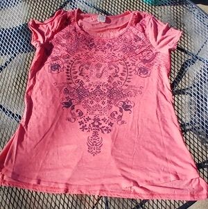 Faded Glory Pink Short Sleeve Tee XL